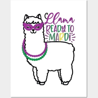 Llama ready for Mardi Posters and Art